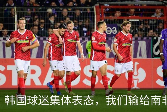 韩国球迷集体表态，我们输给南非，是因为中国国足坑了我们